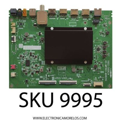 MAIN PARA TV TCL / NUMERO DE PARTE 30800-000541 / 40-MR19G1-MAB2HG / 11602-500624 / 30801-000498 / V8-MR19K01-LF / GTC011960I / DISPLAY ST5461D18-2 VER.2.1 / MODELO 55S555	